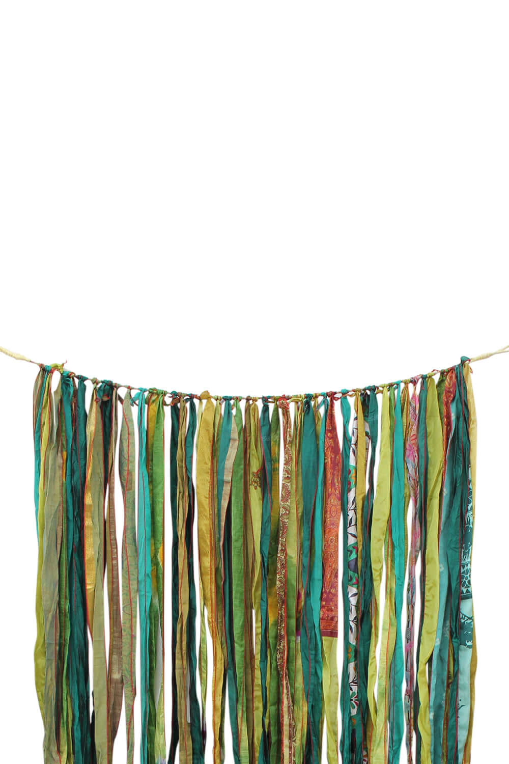 Recycled Silk Sari Bohemian Curtains - 210 x 120 cm