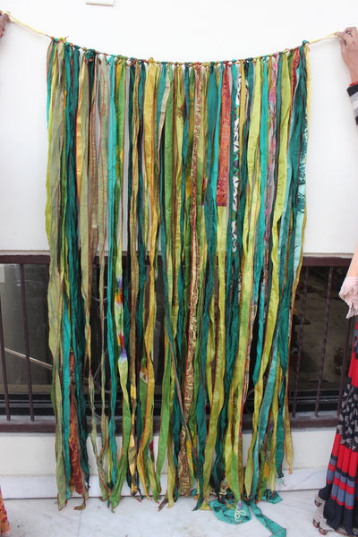 Recycled Old Silk Sari Curtains