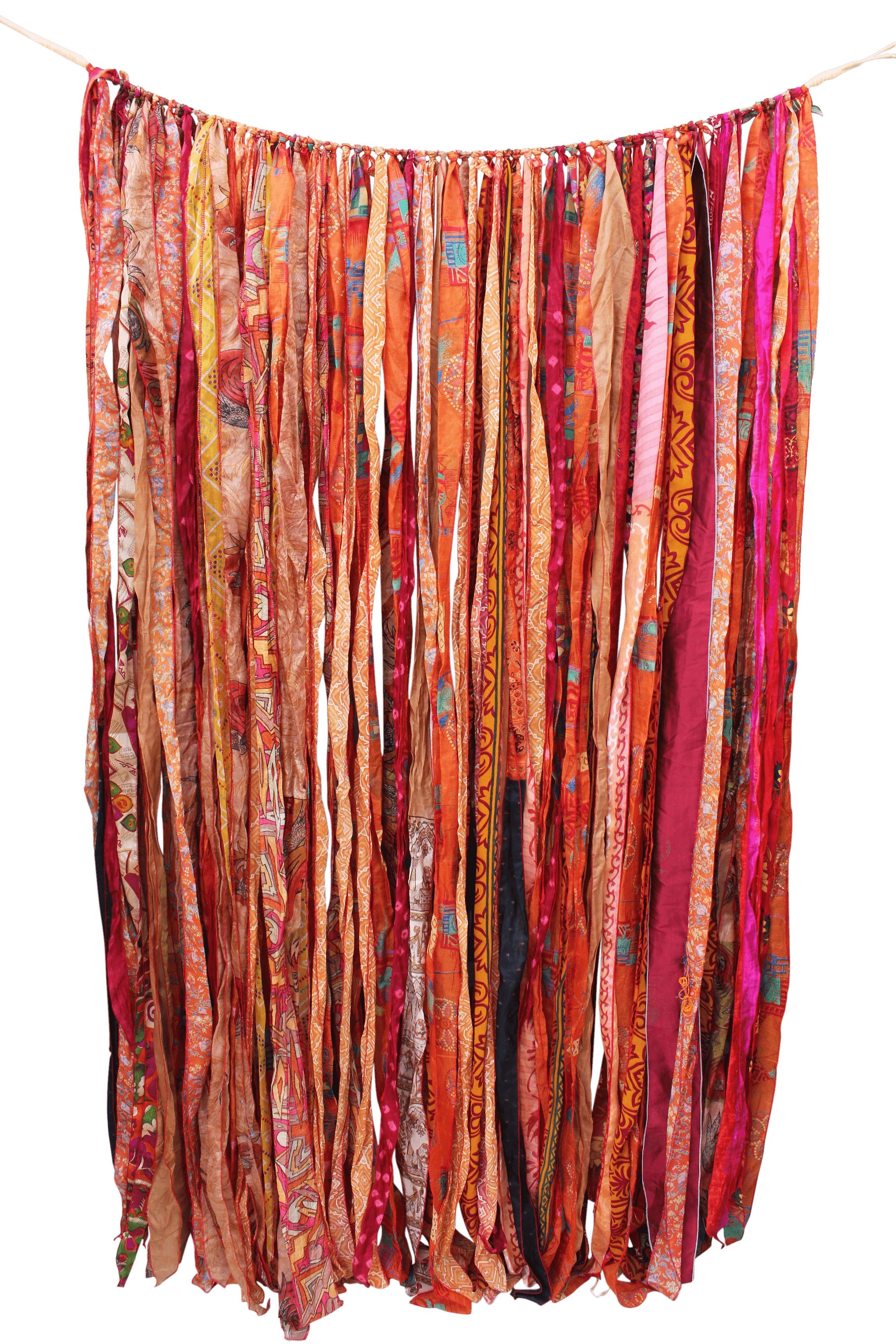 Recycled Silk Sari Bohemian Curtains - 210 x 120 cm