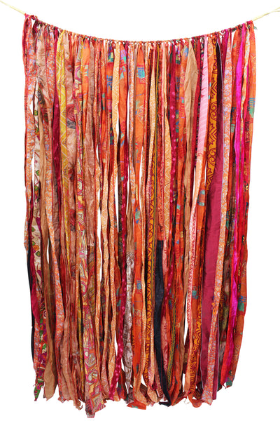 Recycled Silk Sari Bohemian Curtains Window Curtain Drapes , Doorway Curtains , Patio Garden Decoration 210 x 120 cm for bedroom, Livingroom