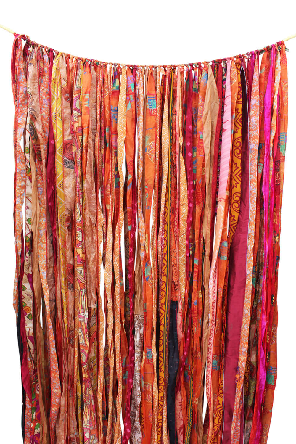 Recycled Silk Sari Bohemian Curtains - 210 x 120 cm