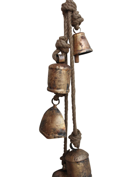 Rustic Cow Bells Hanging Chime Harmony Bells Wind chime Windchimes Patio Garden Outdoor Garden Decor