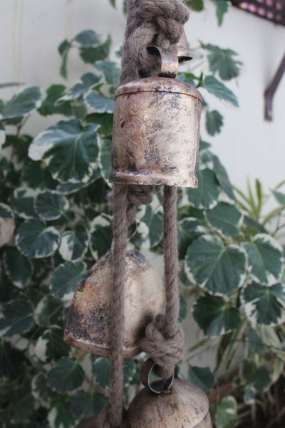 Rustic Cow Bells Hanging Chime Harmony Bells Wind chime Windchimes Patio Garden Outdoor Garden Decor