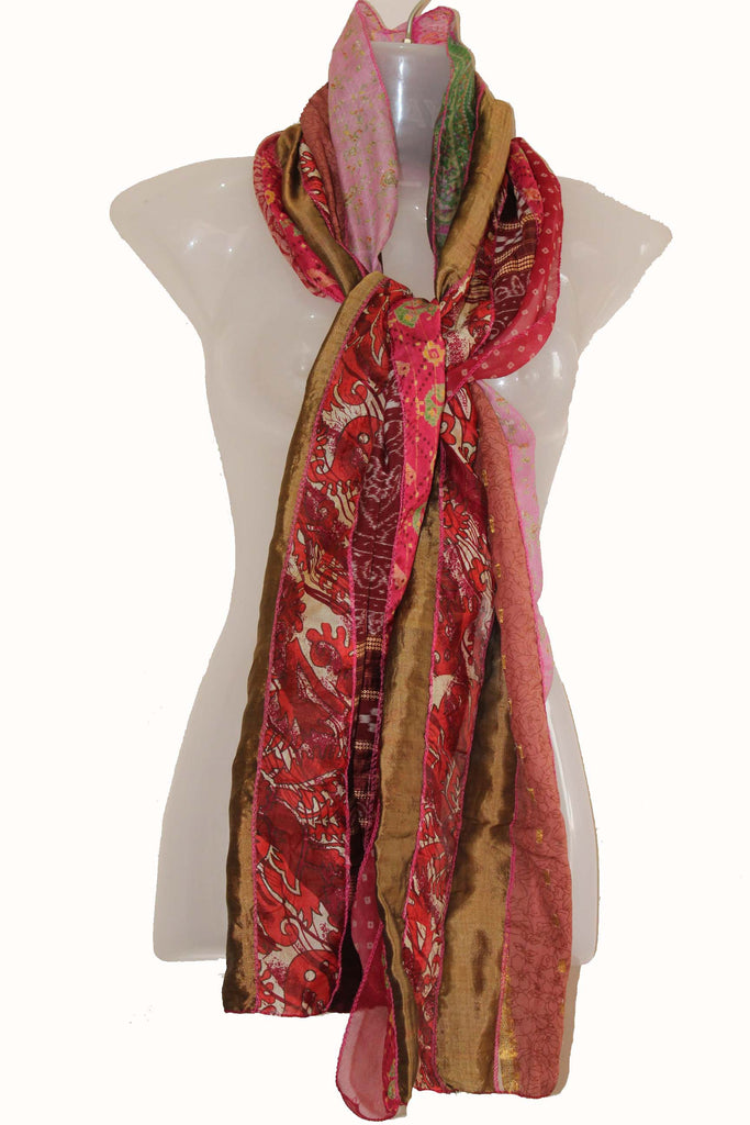 Vintage Silk Scarf Head Wrap