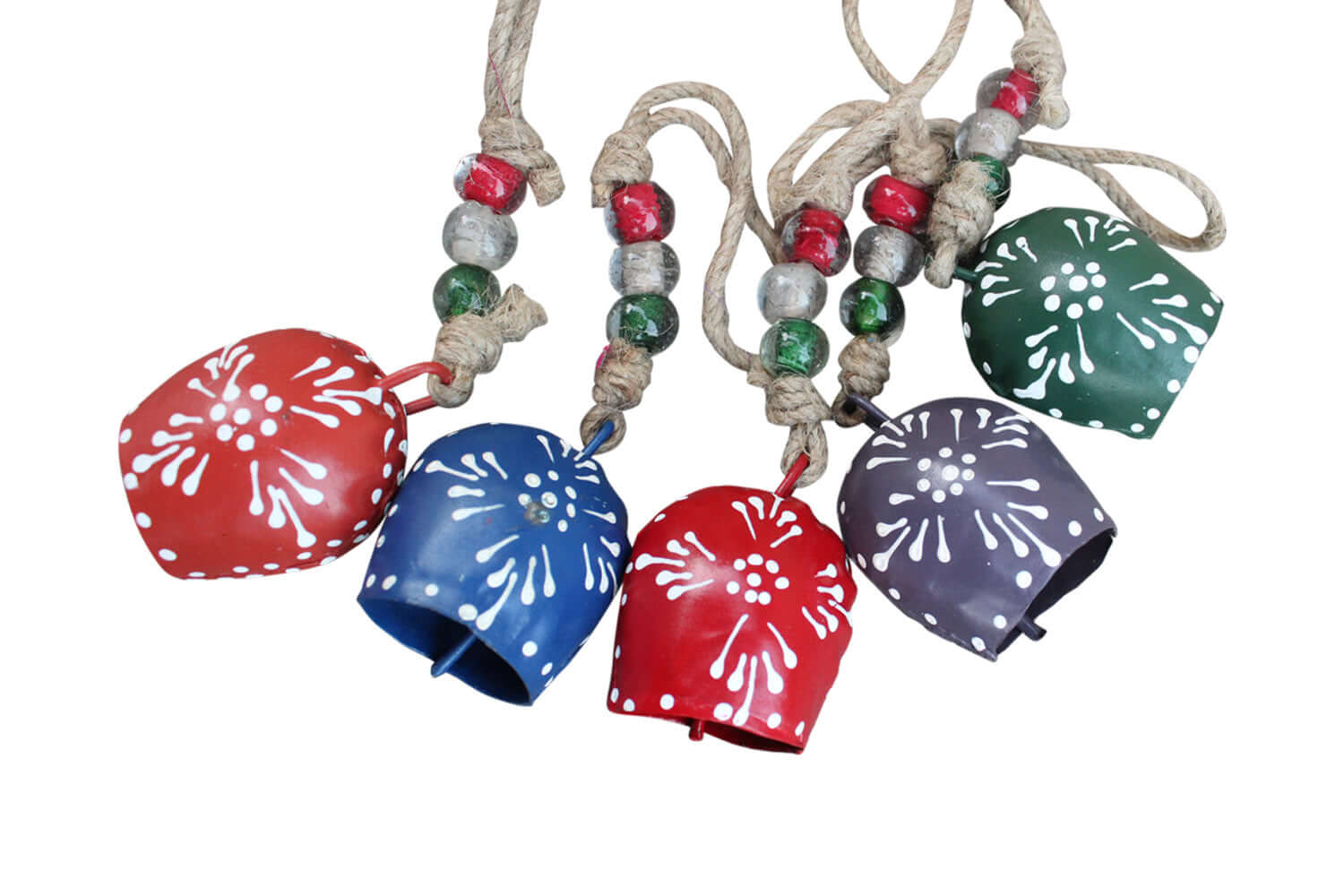 Hand Painted Metal Bells for Indoor & Outdoor Decor