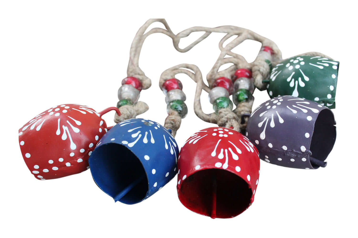 Hand Painted Metal Bells for Indoor & Outdoor Decor