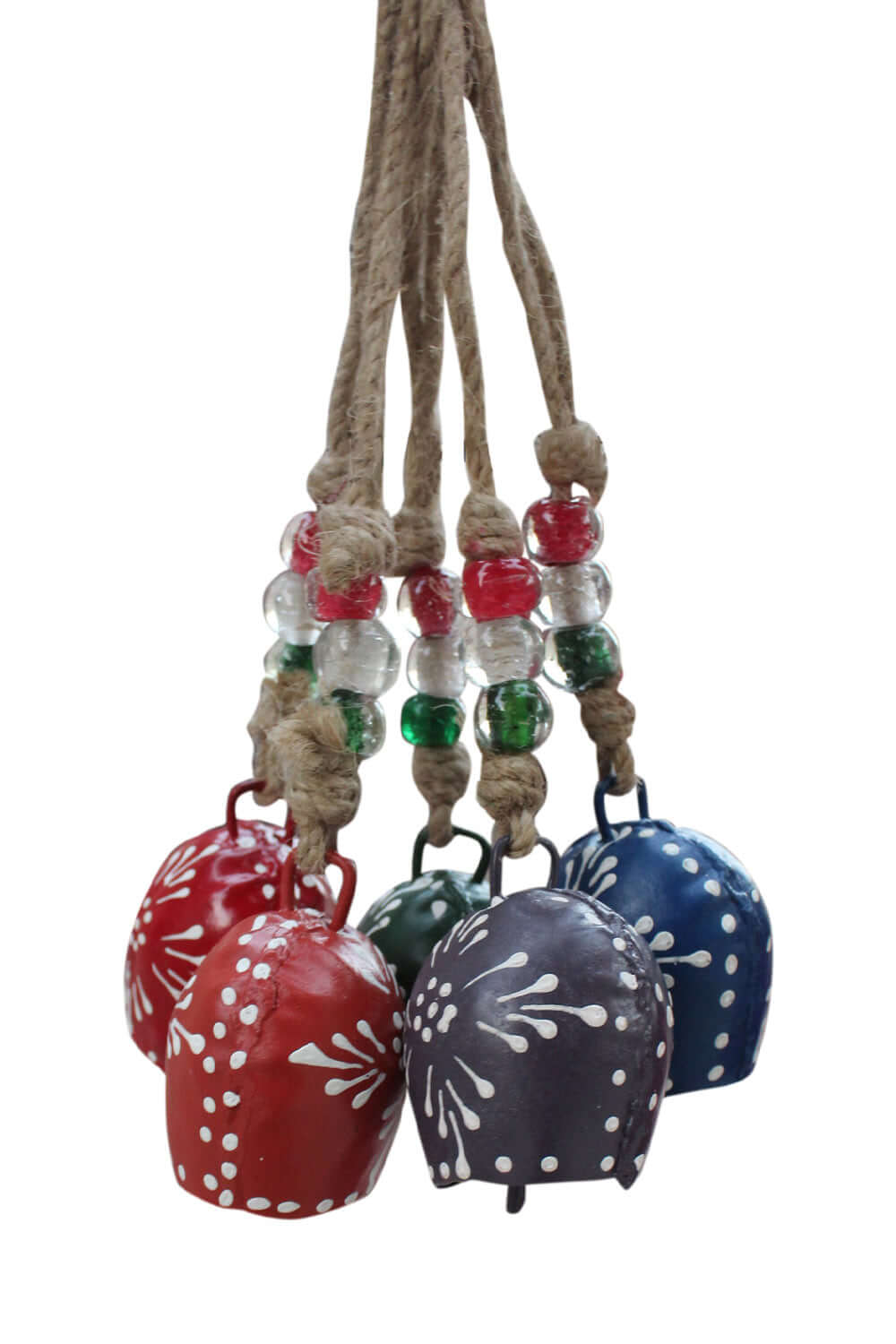 Hand Painted Metal Bells for Indoor & Outdoor Decor