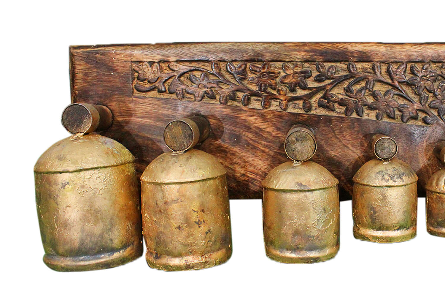 Discover the Handmade Bell Xylophone with 7 antique gold bells. Perfect for music lovers, educators, and collectors. Eco-friendly and beautifully crafted!