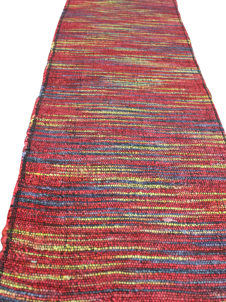 Cotton Banana Table Runner , 15 x 74 Inches , Multicolour Table Runner with Fringes, Every Day Use , Premium Quality