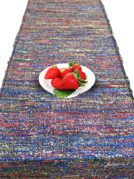 Cotton Banana Table Runner , 15 x 74 Inches , Multicolour Table Runner with Fringes, Every Day Use , Premium Quality