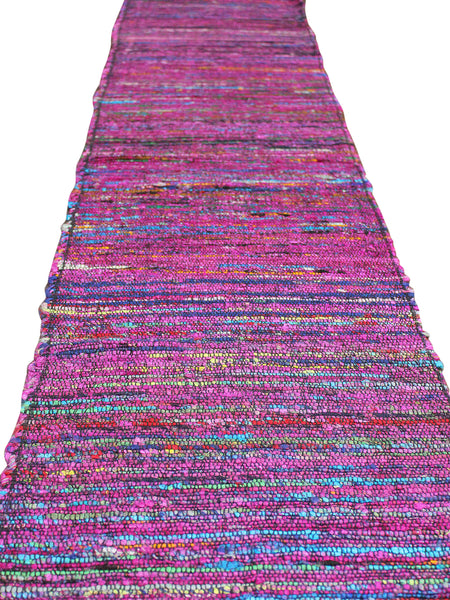 Cotton Banana Table Runner , 15 x 74 Inches , Multicolour Table Runner with Fringes, Every Day Use , Premium Quality