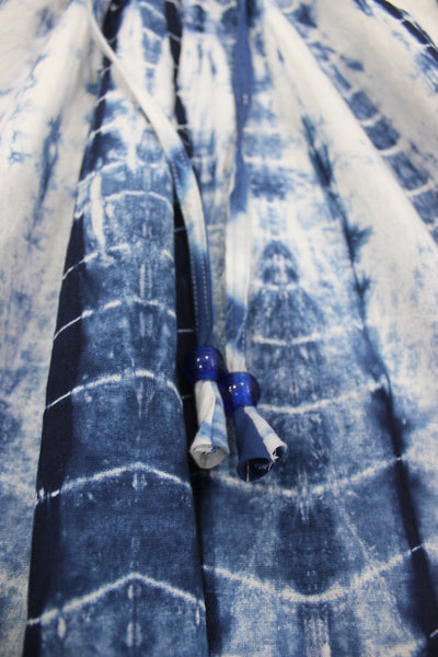 Tie-Dye Bohemian Summer Skirt Indigo Tie Dye Prints Hippie Casual Women Fashion Indigo Boho Skirts