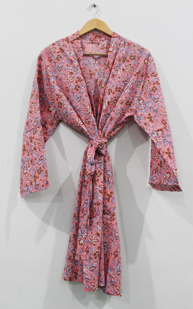 Paisley Printed Cotton Robe Long Kimono Beach Robe Indian Dressing Gown  Bathrobe at Rs 380/piece | Bath Robes in Jaipur | ID: 23252790233