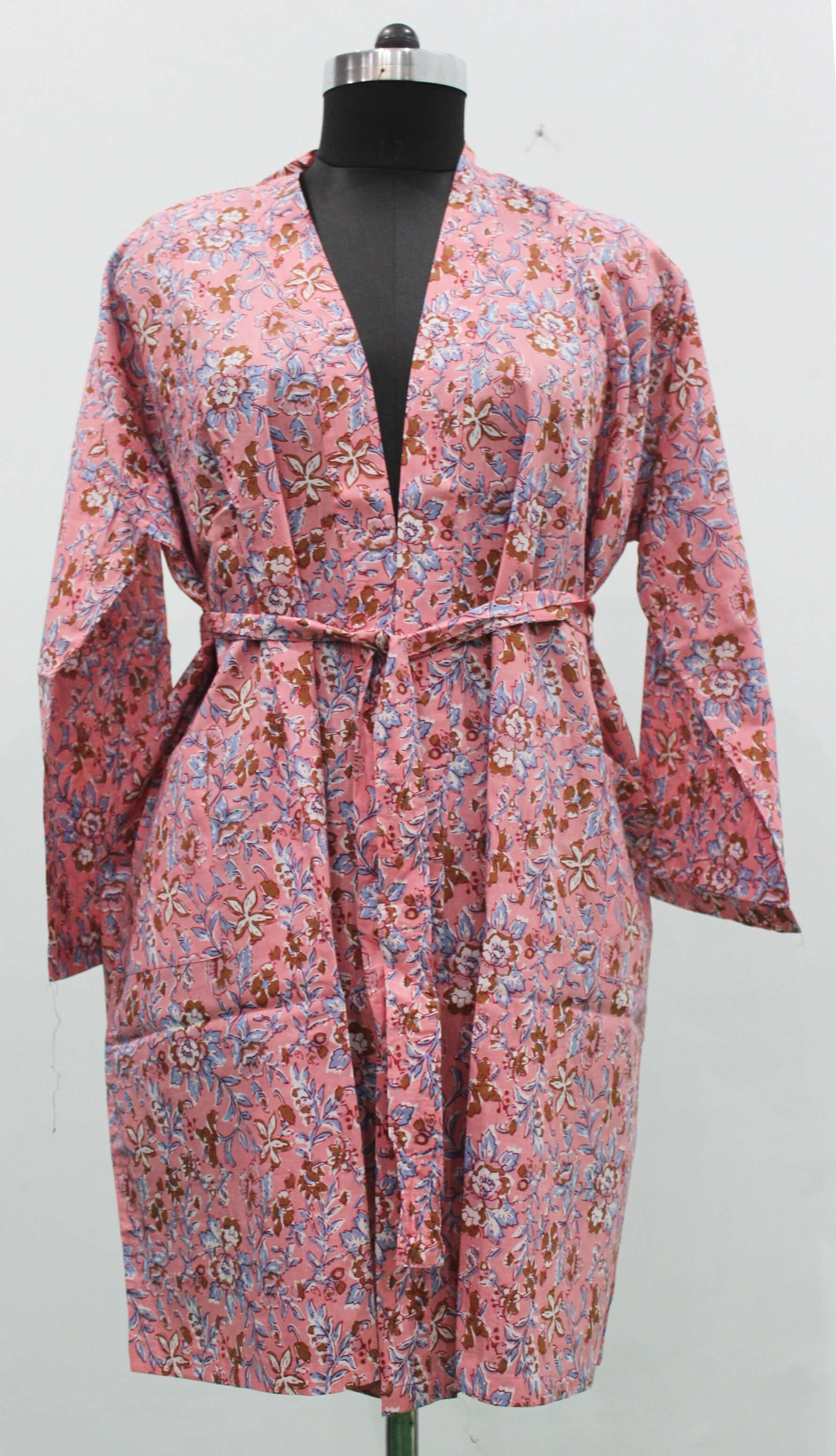 Shop beautiful 100% cotton floral kimono bathrobes. Perfect for sleepwear, beach cover-ups, and more. Assorted colors and patterns available!