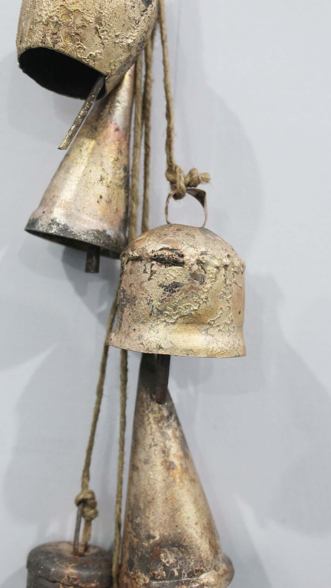 Rustic Iron Six Bells Chime - Antique Style Wind Chimes