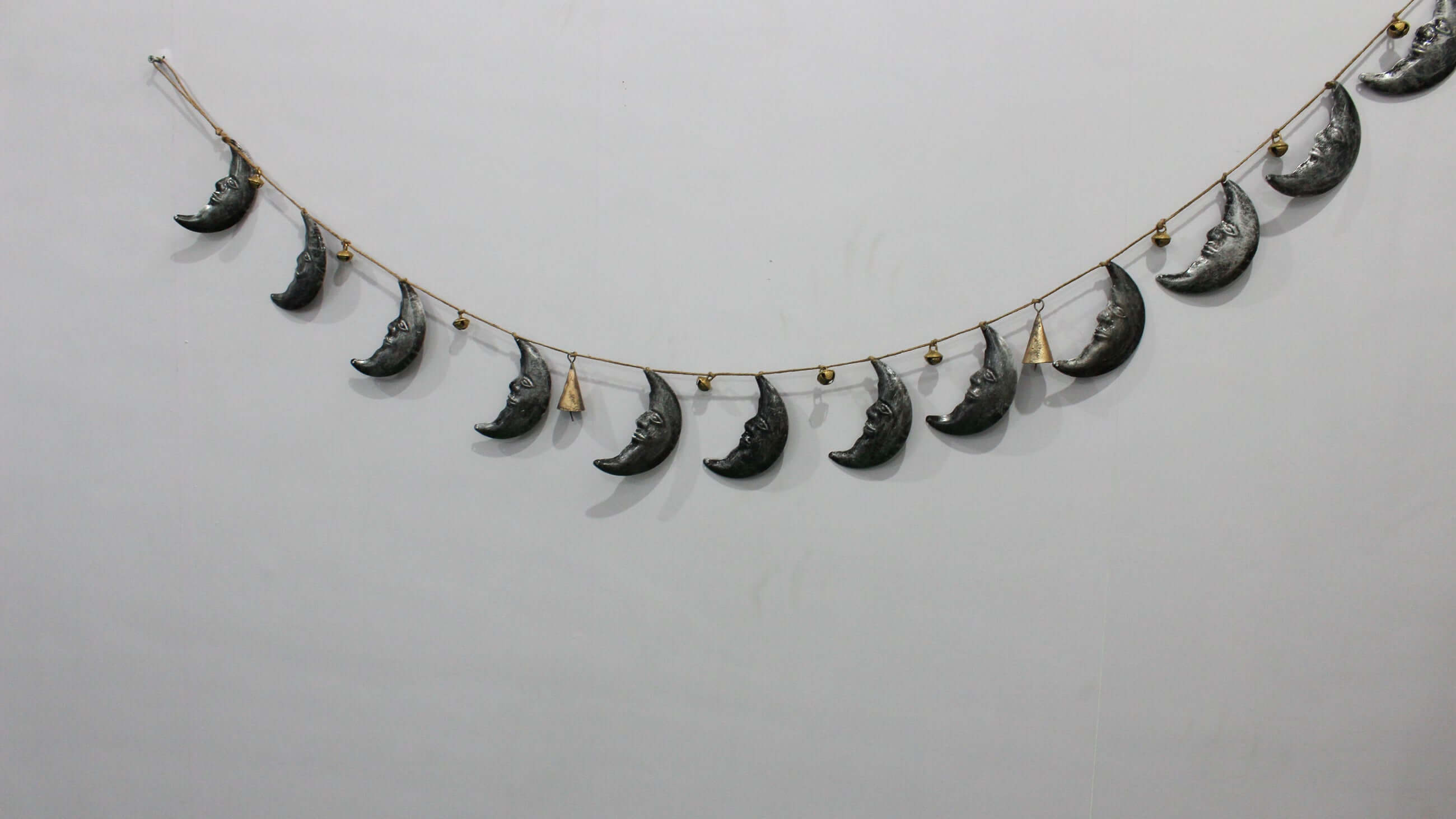 Bohemian Star Moon Jute Garland for Rustic Decor Wreaths & Garlands