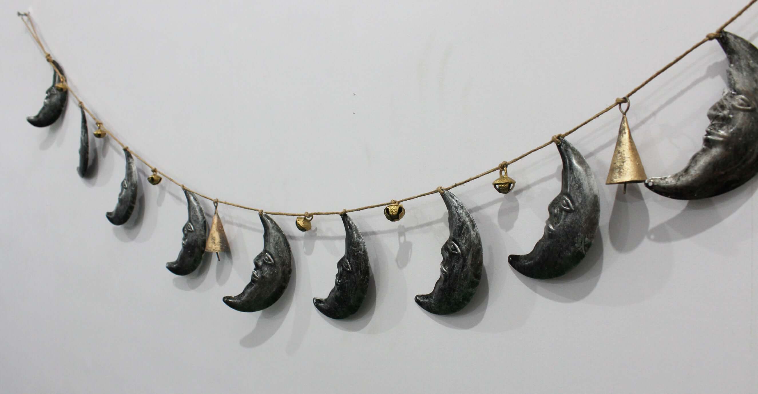 Bohemian Star Moon Jute Garland for Rustic Decor Wreaths & Garlands