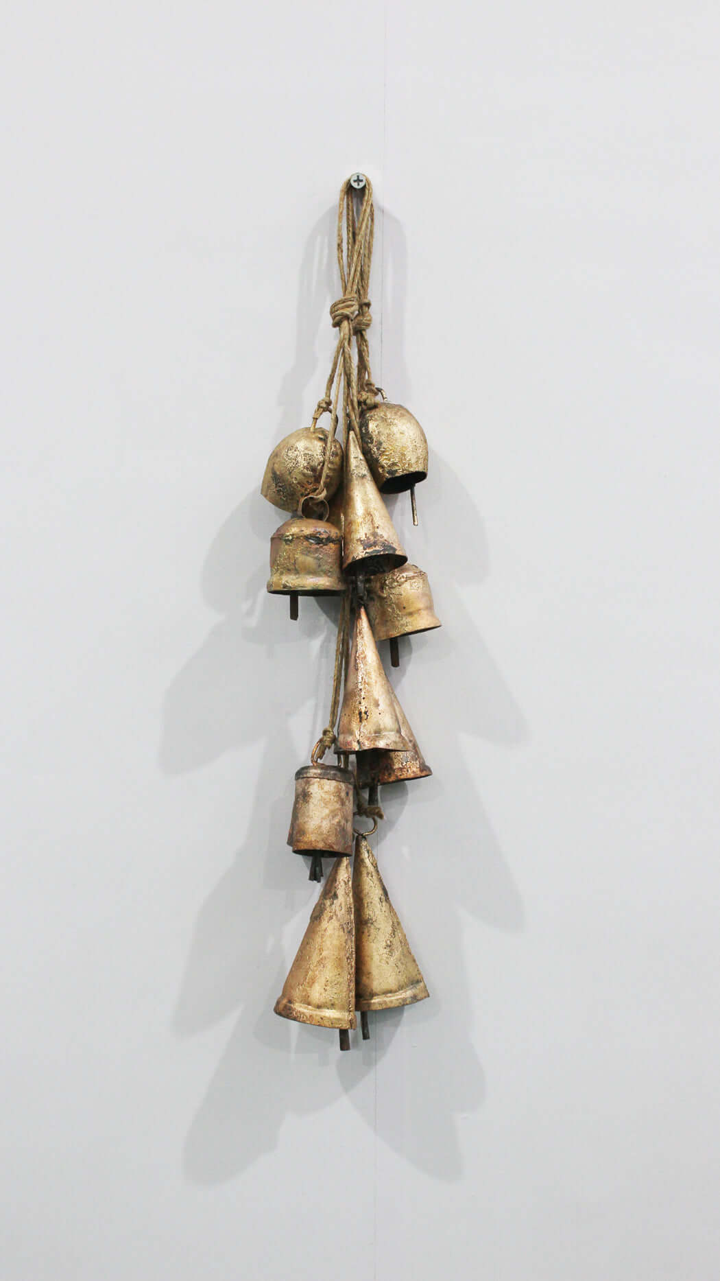 Rustic Iron Bells Wind Chime for Outdoor Decor