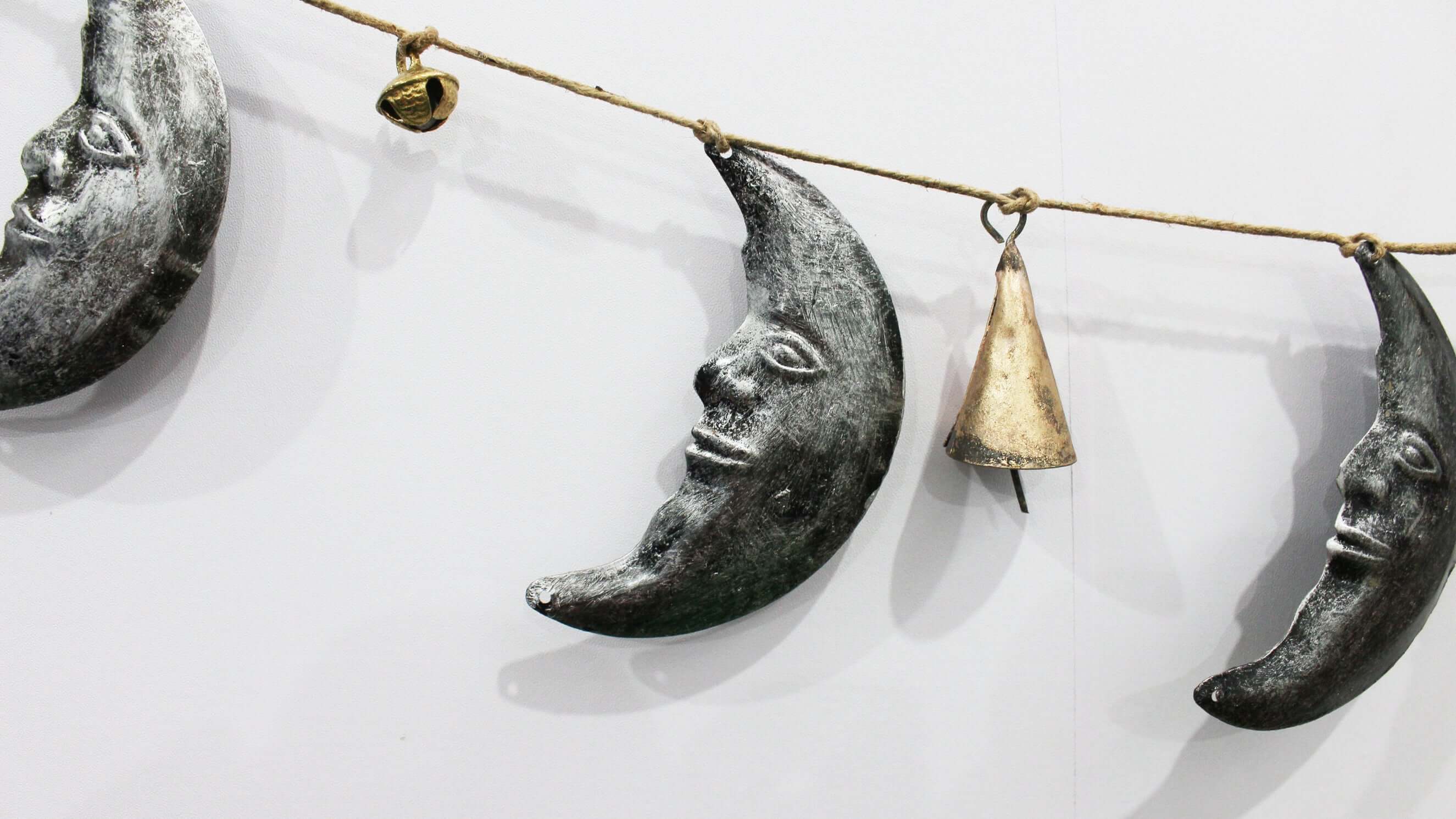 Bohemian Star Moon Jute Garland for Rustic Decor Wreaths & Garlands