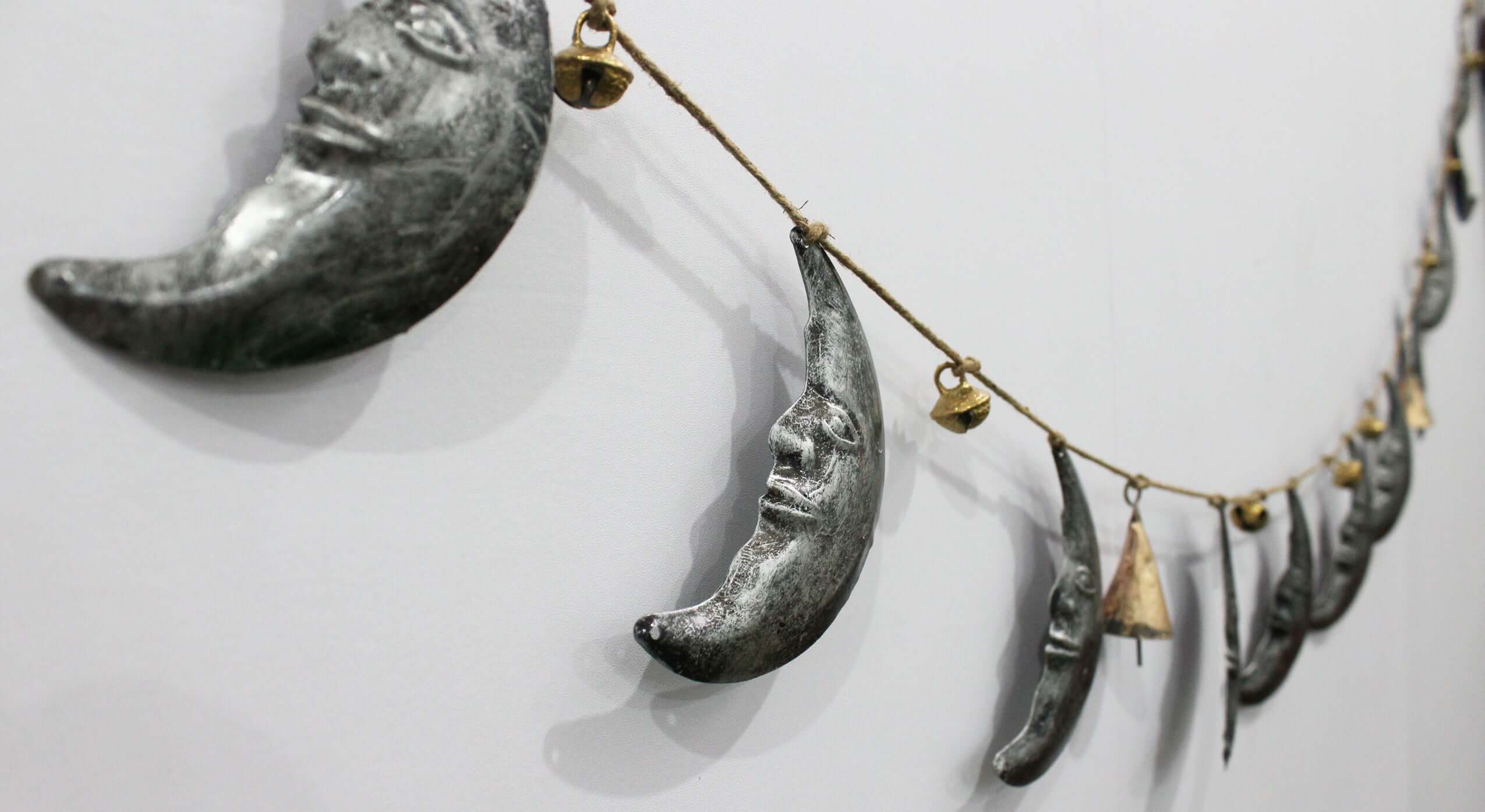 Bohemian Star Moon Jute Garland for Rustic Decor Wreaths & Garlands