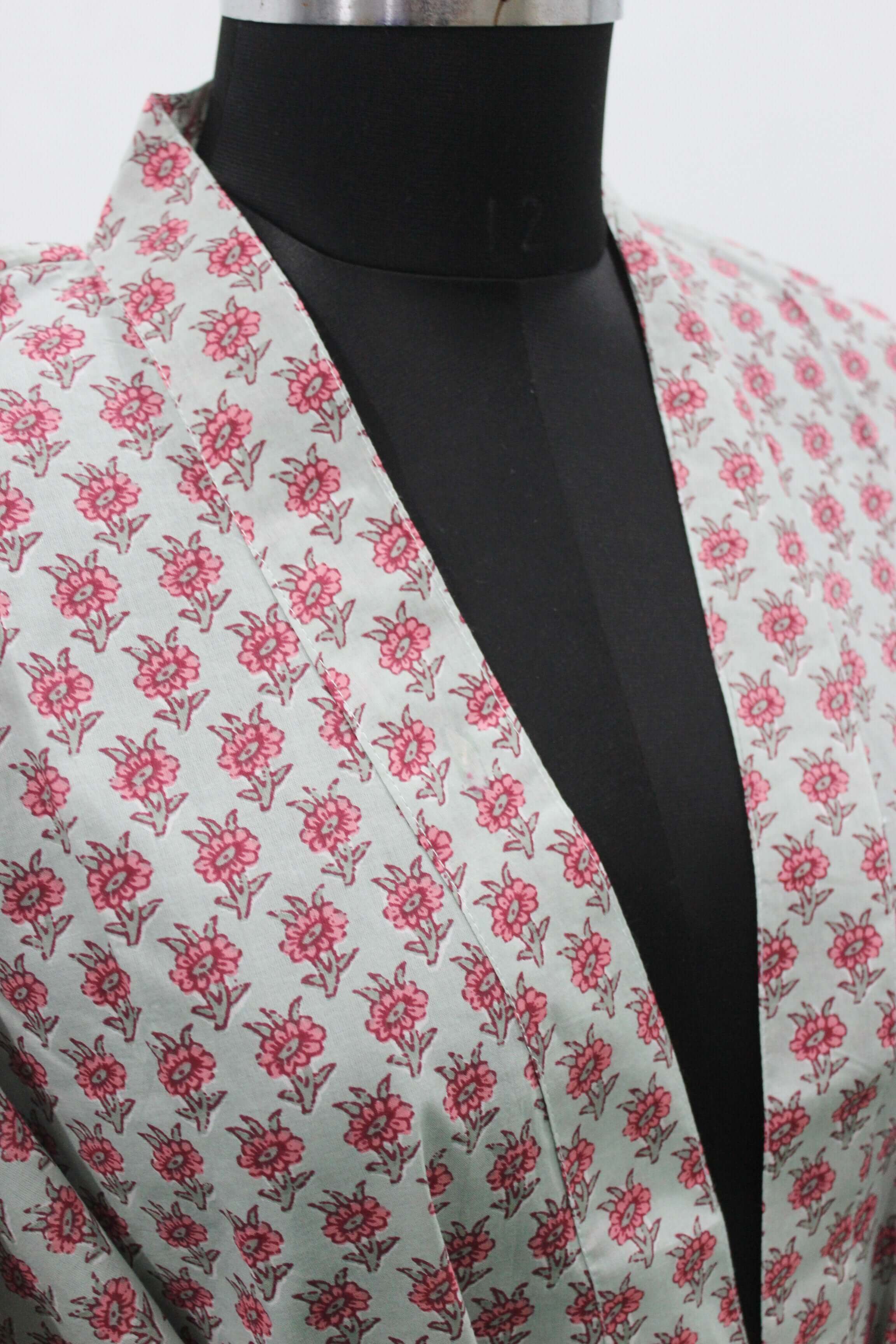 Shop beautiful 100% cotton floral kimono bathrobes. Perfect for sleepwear, beach cover-ups, and more. Assorted colors and patterns available!