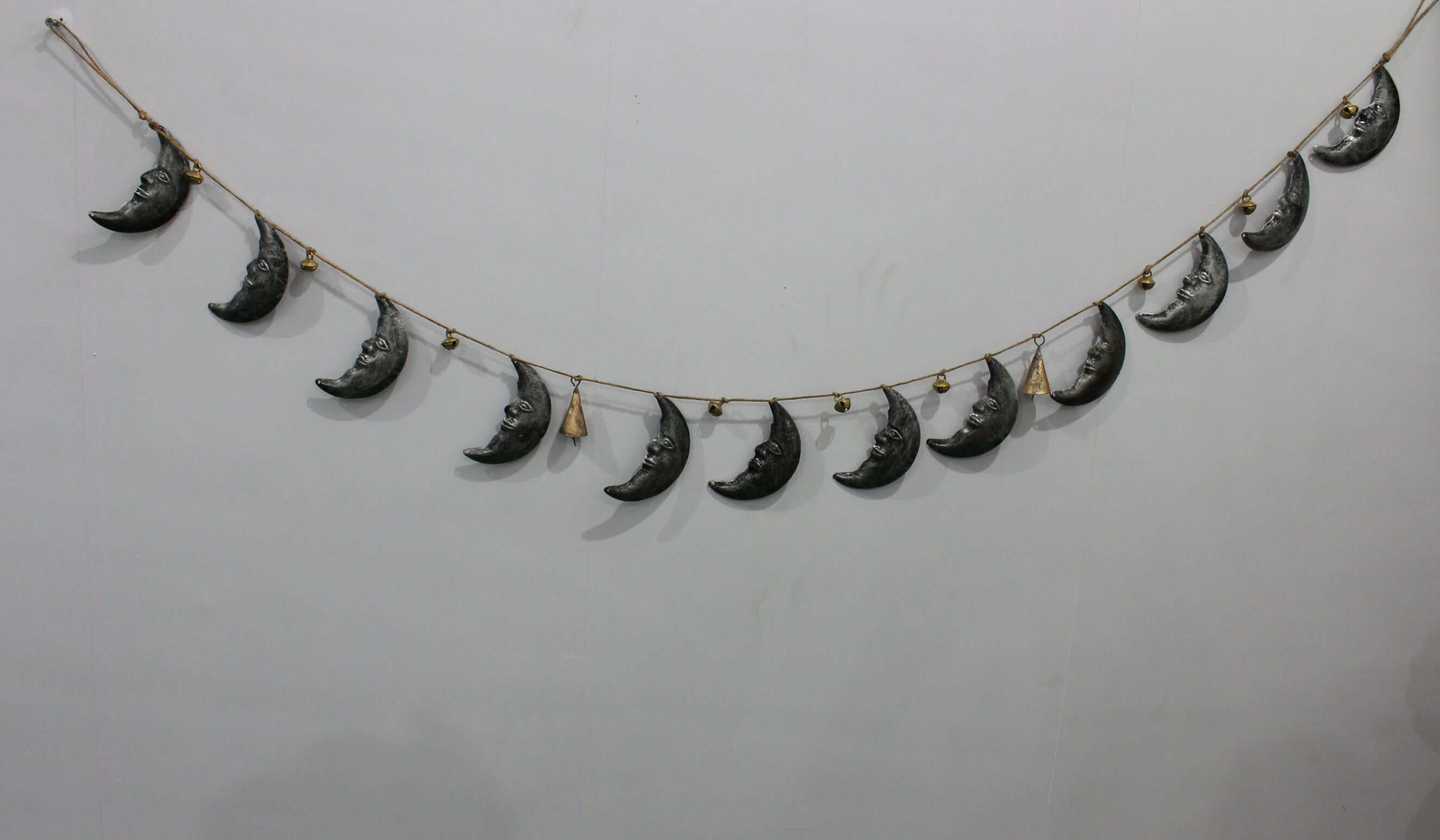 Bohemian Star Moon Jute Garland for Rustic Decor Wreaths & Garlands