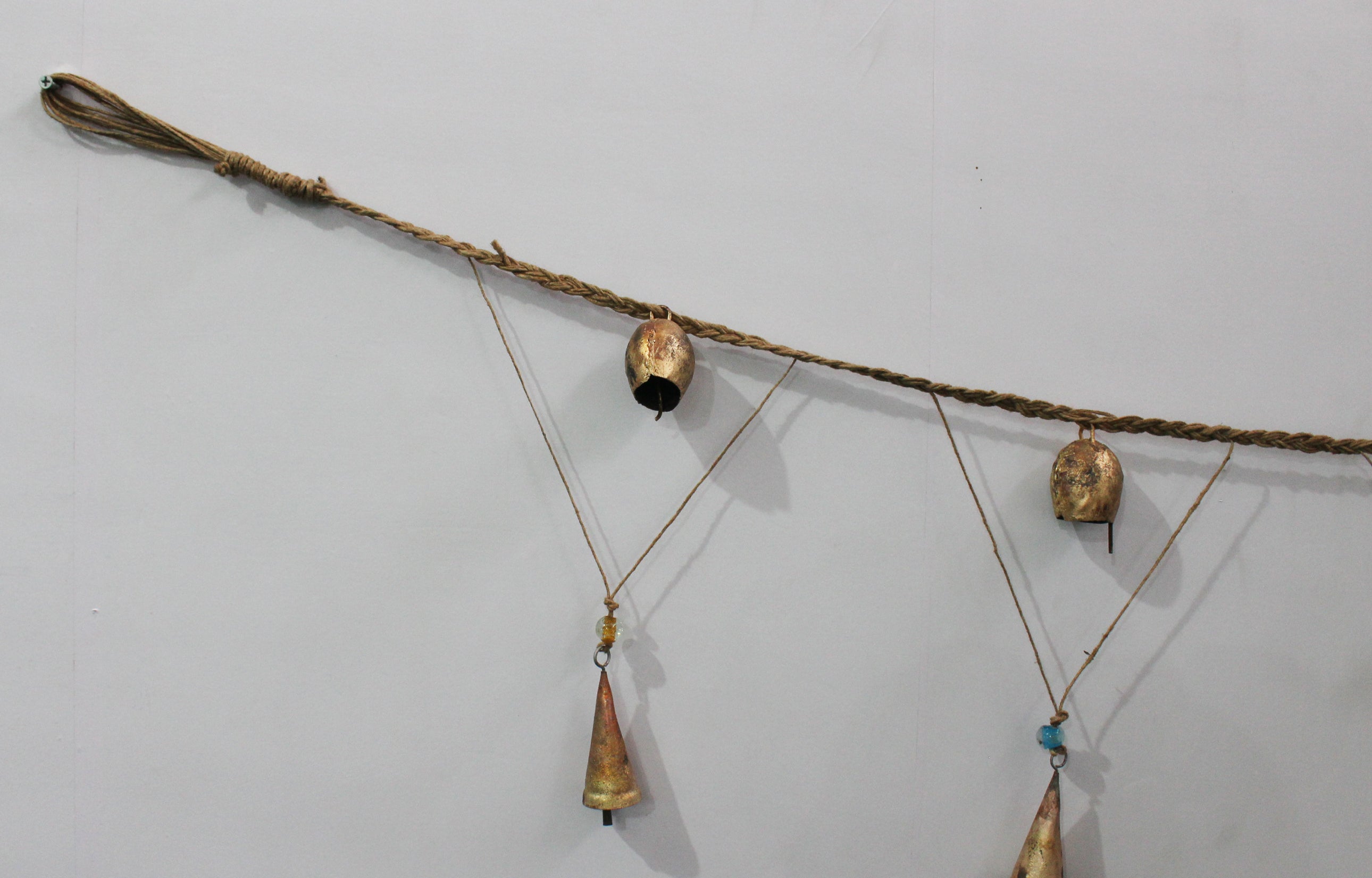 Handmade Jute Garland with Bells - 150 cm Indian Toran