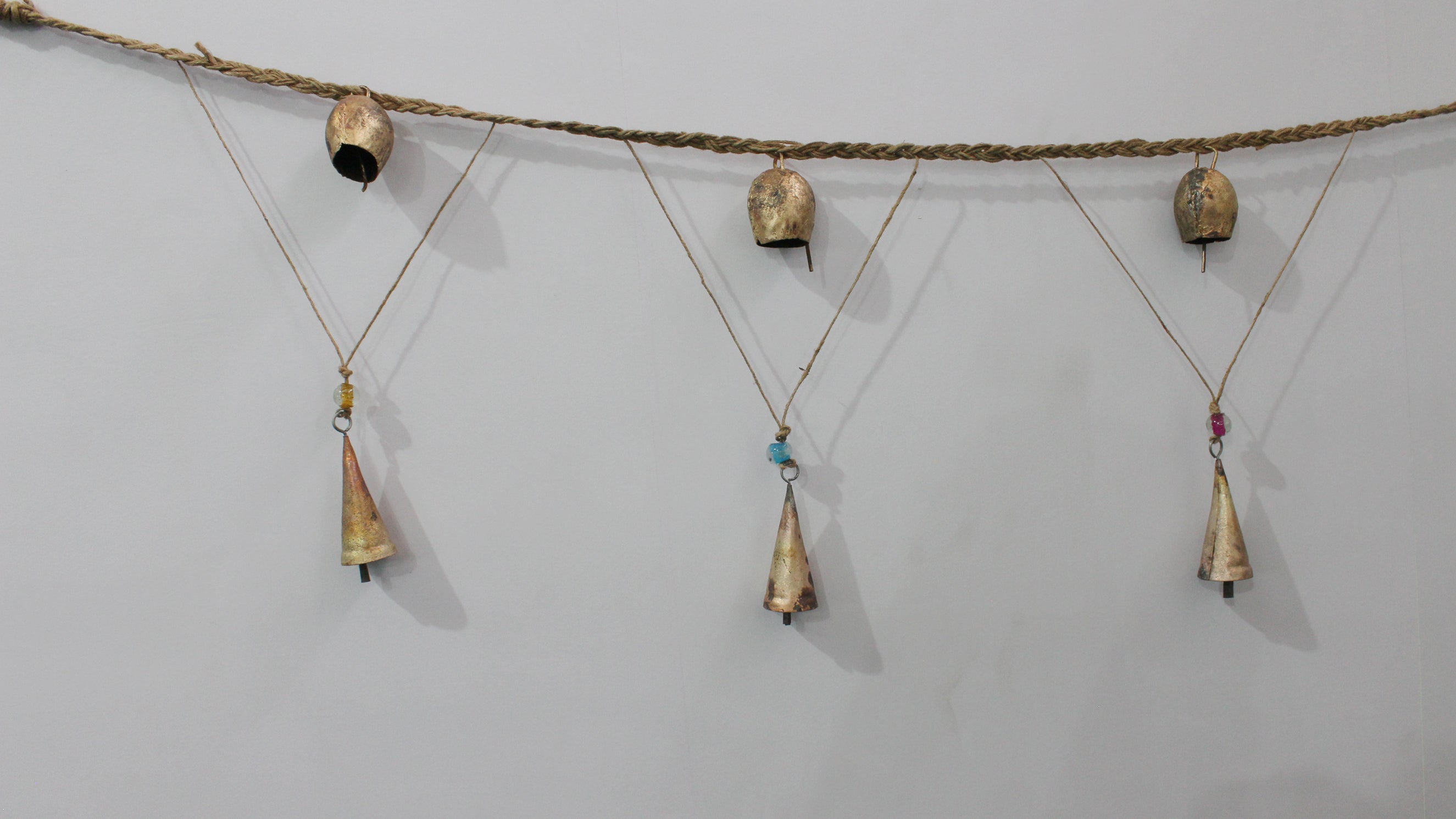 Handmade Jute Garland with Bells - 150 cm Indian Toran