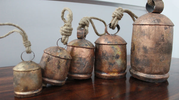 Antique cow bells wholesale Authentic Indian bells wind chimes rustic country farmhouse decor  