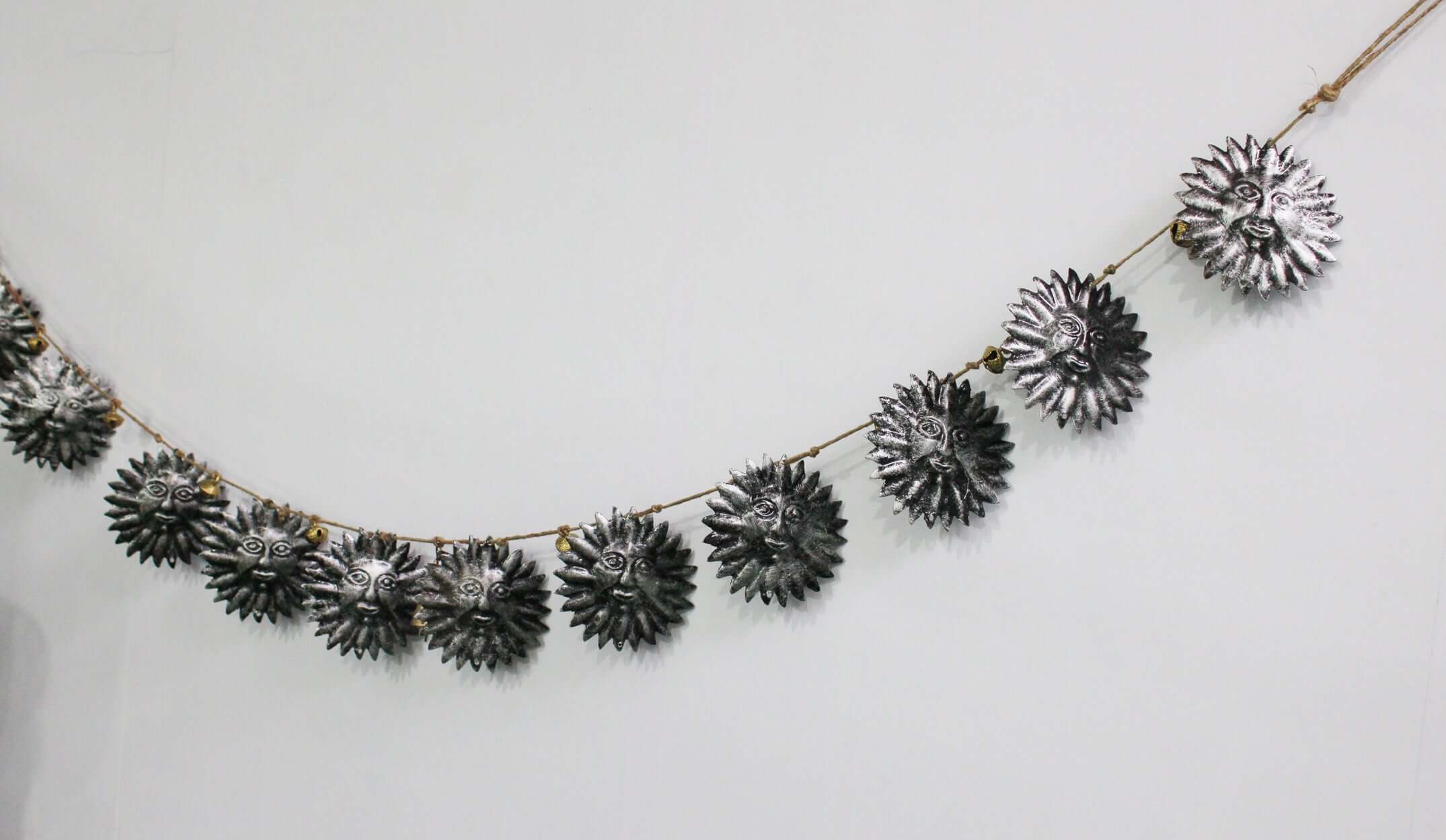 Bohemian Star Moon Jute Garland for Rustic Decor Wreaths & Garlands