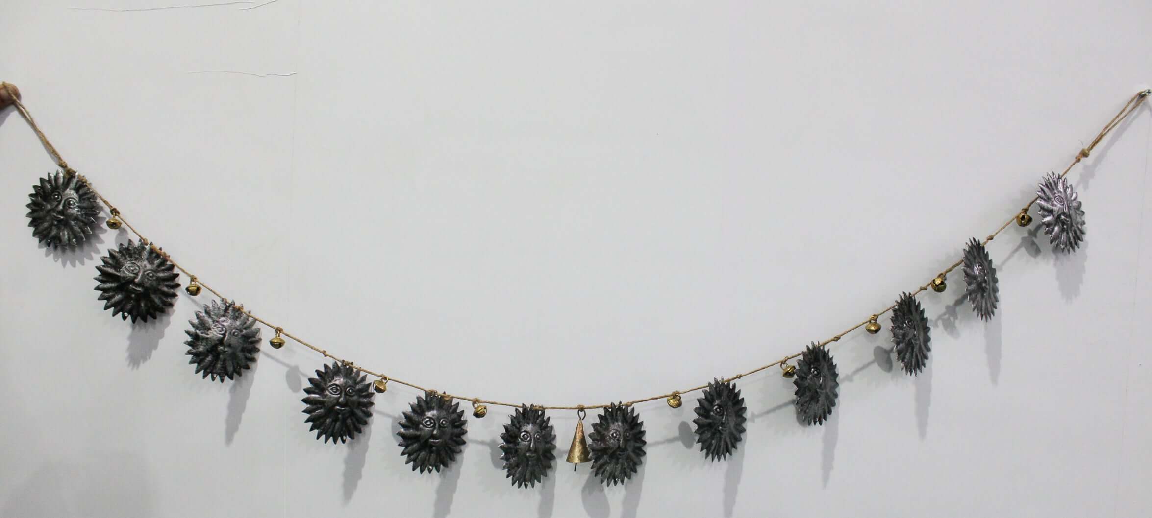 Bohemian Star Moon Jute Garland for Rustic Decor Wreaths & Garlands