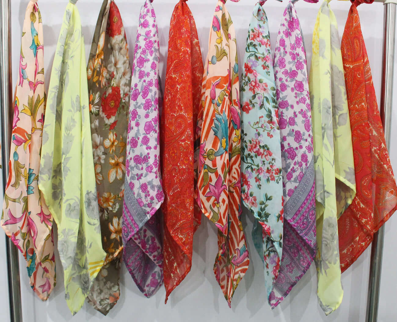 Soft Silky Floral Square Scarf for Women | Mango Gifts