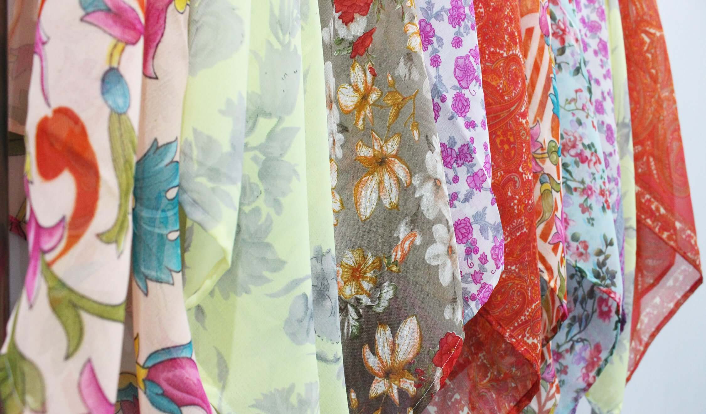 Soft Silky Floral Square Scarf for Women | Mango Gifts