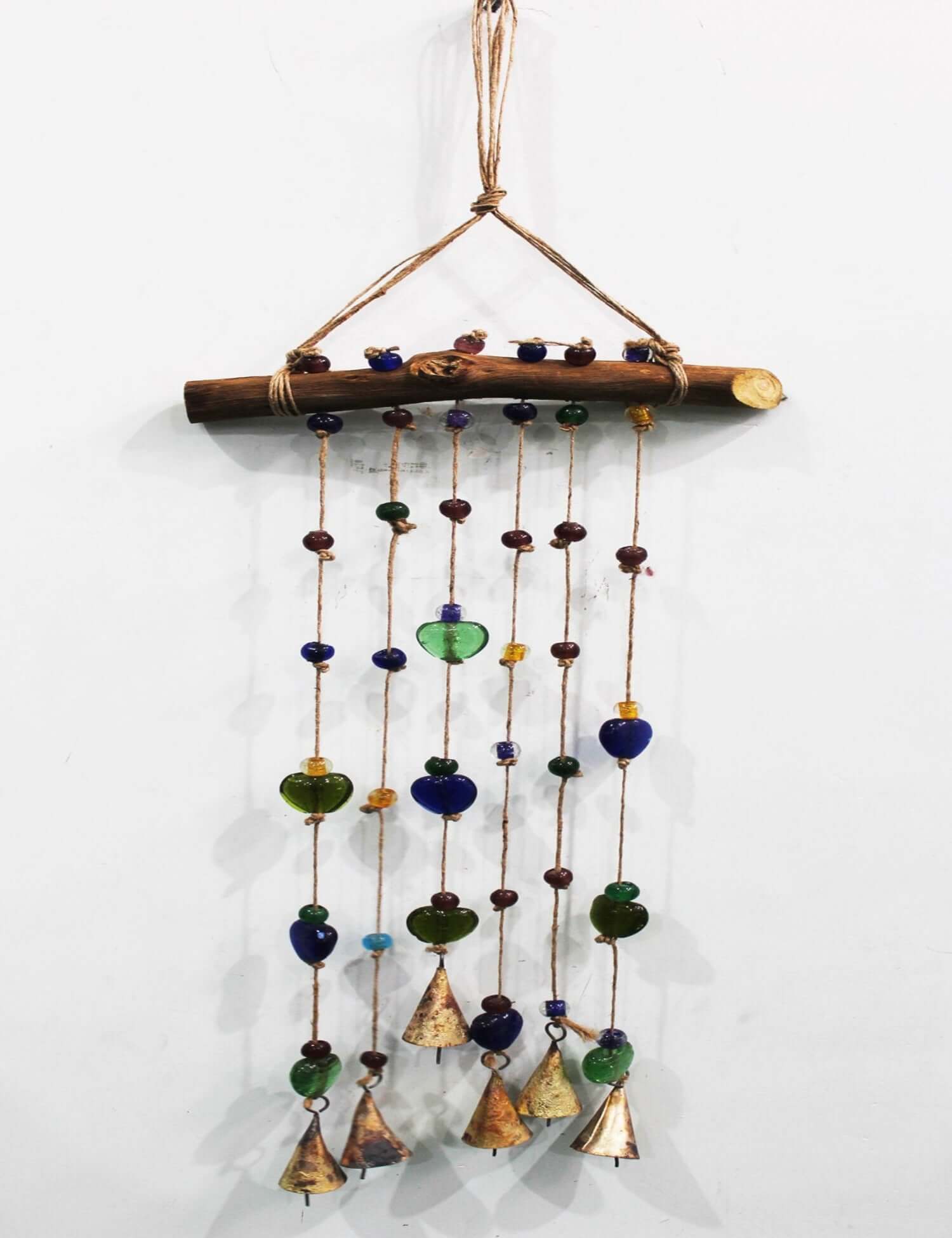 Handmade Boho Garden Hanging Chime - Multi Colour Windchime