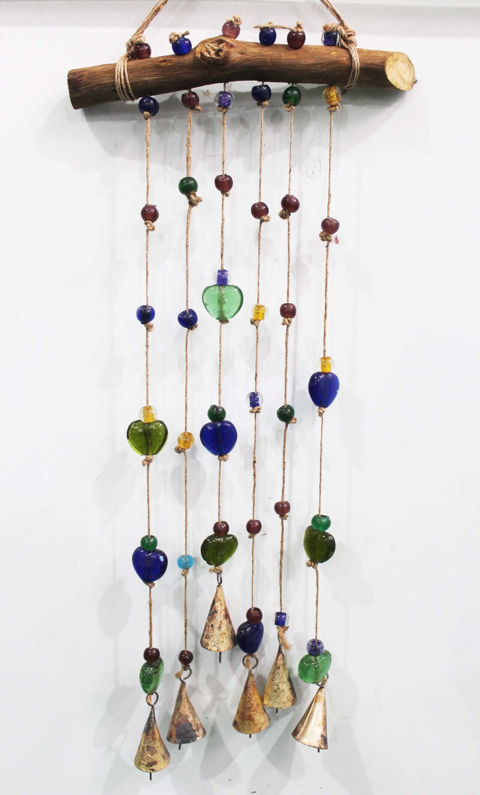 Handmade Boho Garden Hanging Chime - Multi Colour Windchime