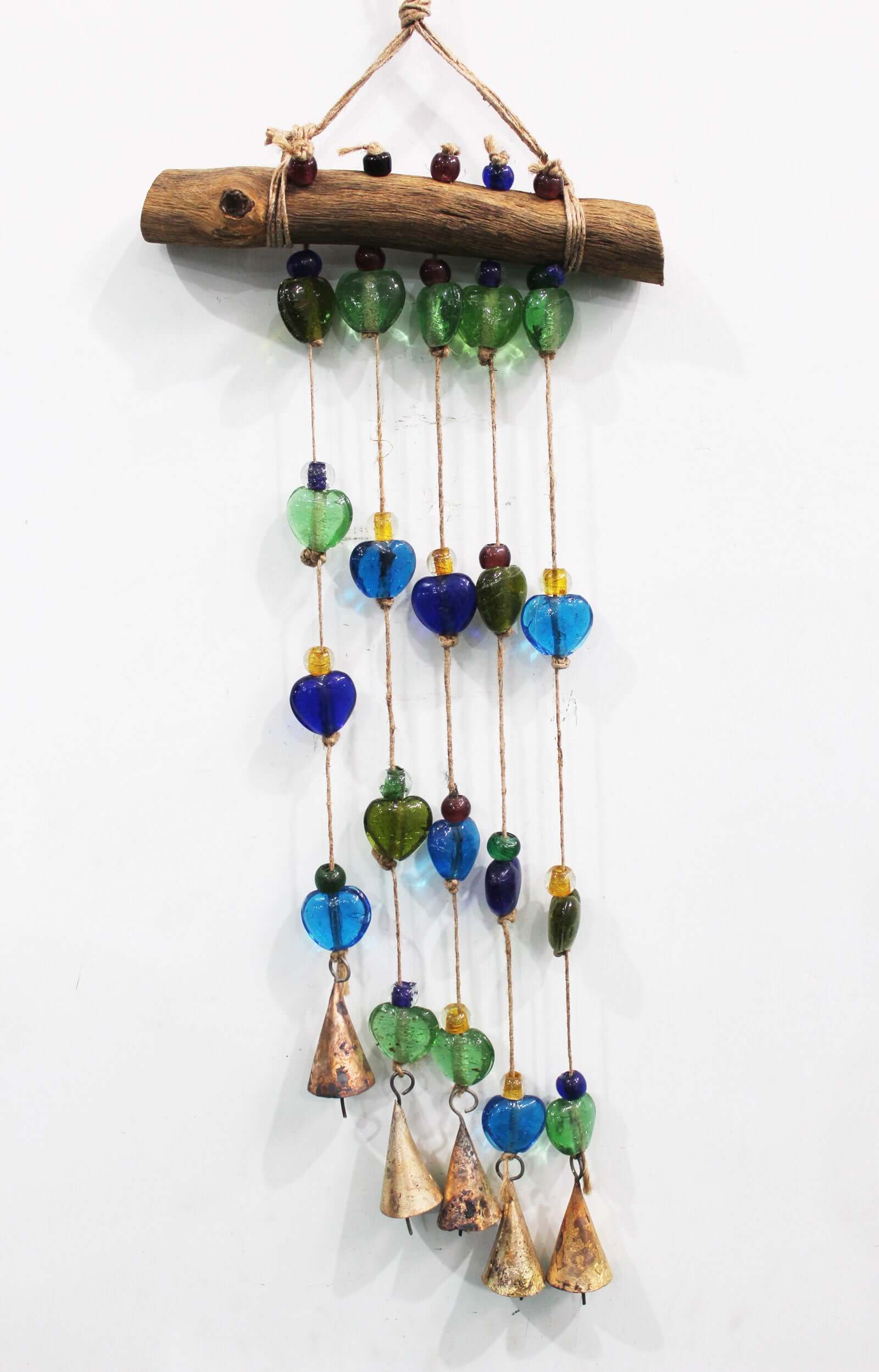 Handmade Boho Garden Hanging Chime - Multi Colour Windchime