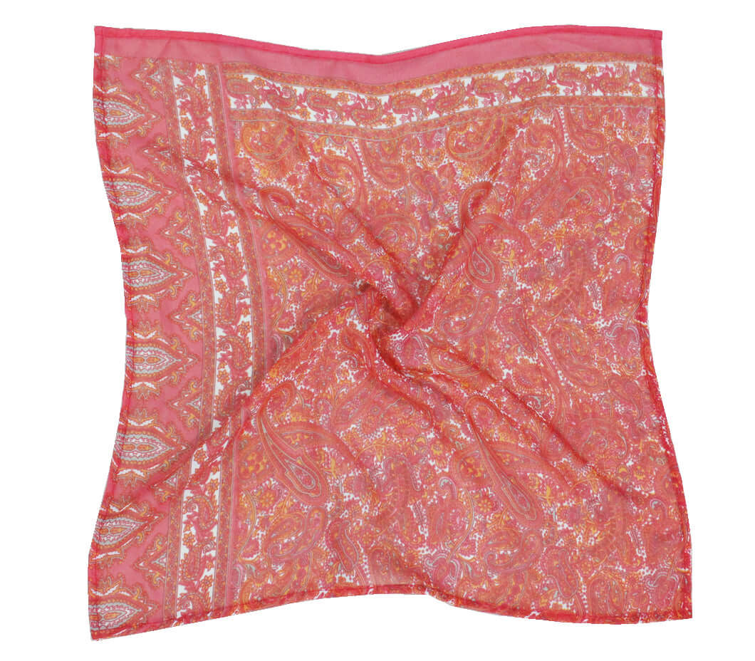 Soft Silky Floral Square Scarf for Women | Mango Gifts