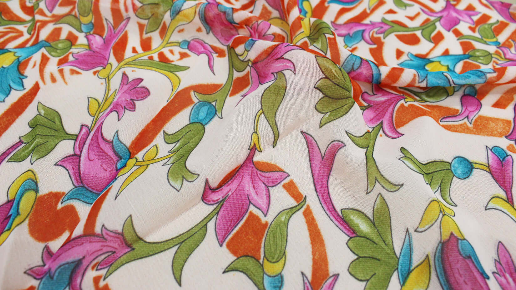 Soft Silky Floral Square Scarf for Women | Mango Gifts