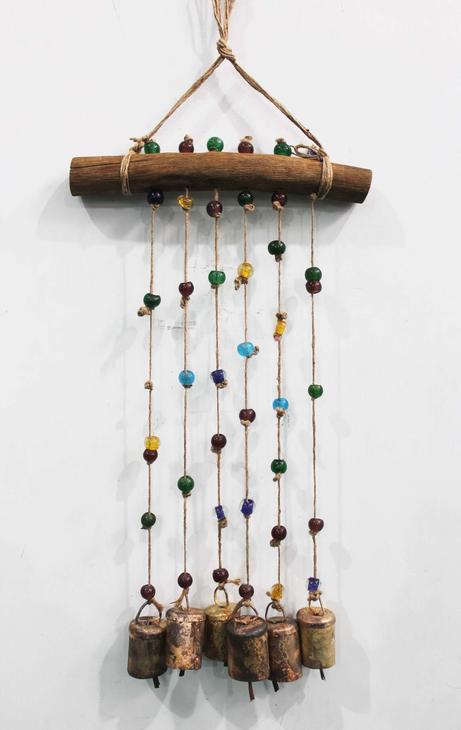 Handmade Boho Garden Hanging Chime - Multi Colour Windchime