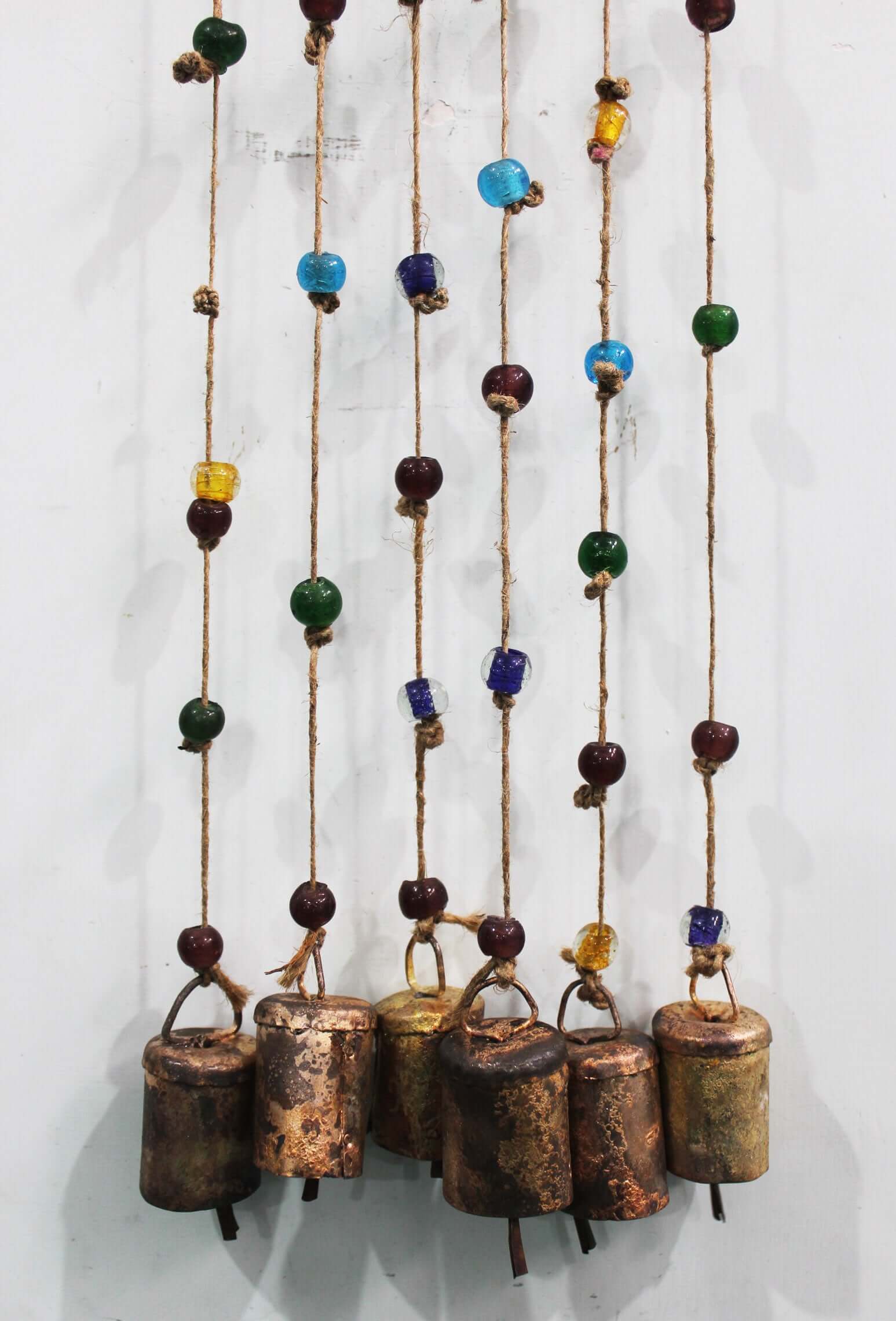 Handmade Boho Garden Hanging Chime - Multi Colour Windchime