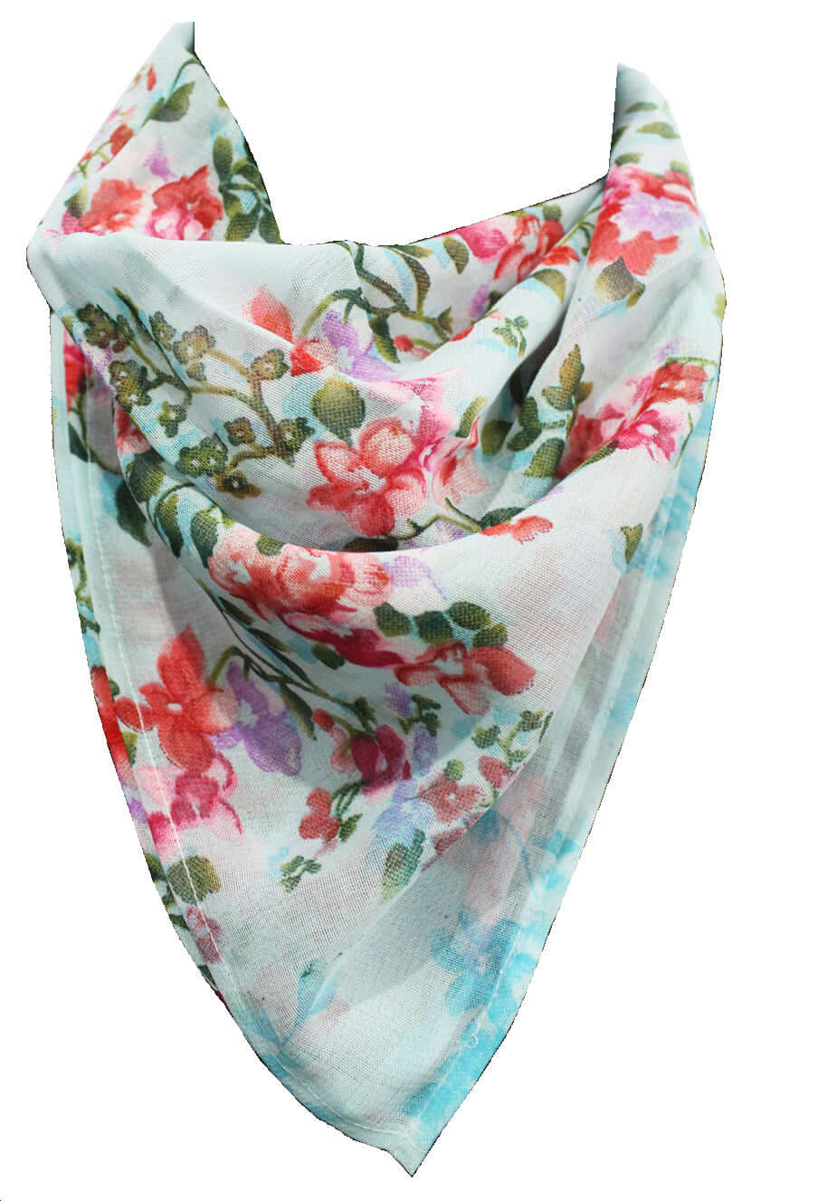 Soft Silky Floral Square Scarf for Women | Mango Gifts