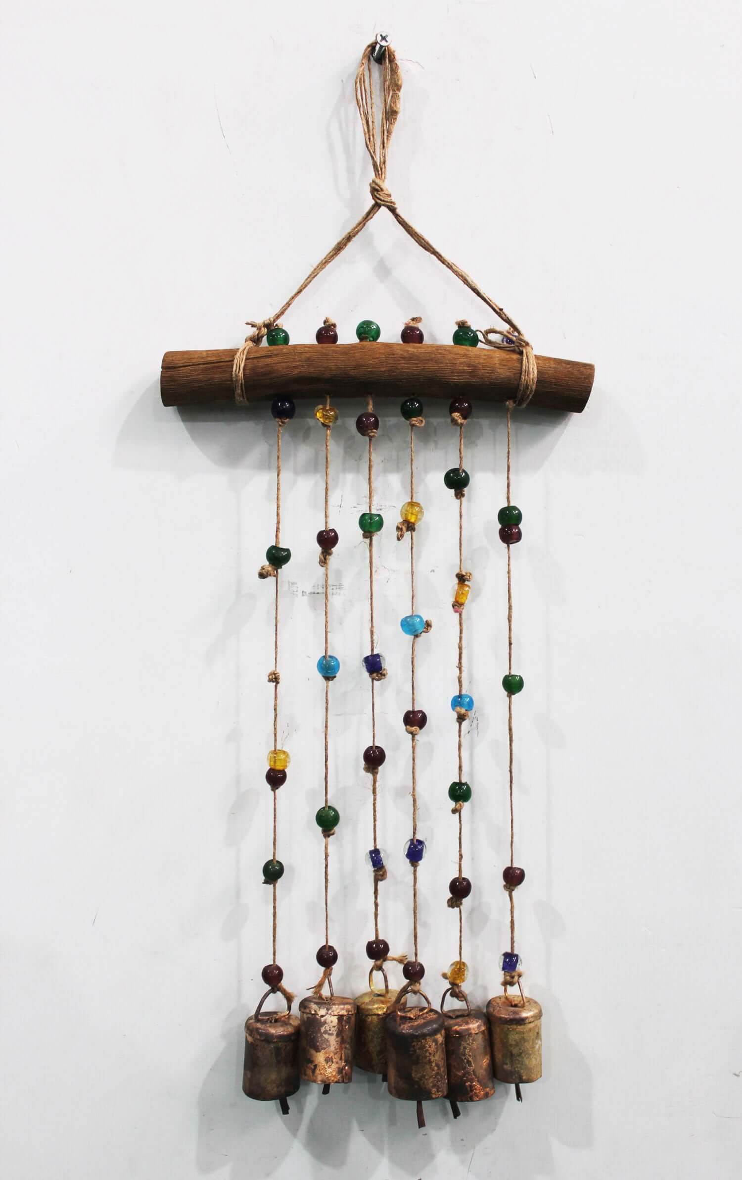 Handmade Boho Garden Hanging Chime - Multi Colour Windchime
