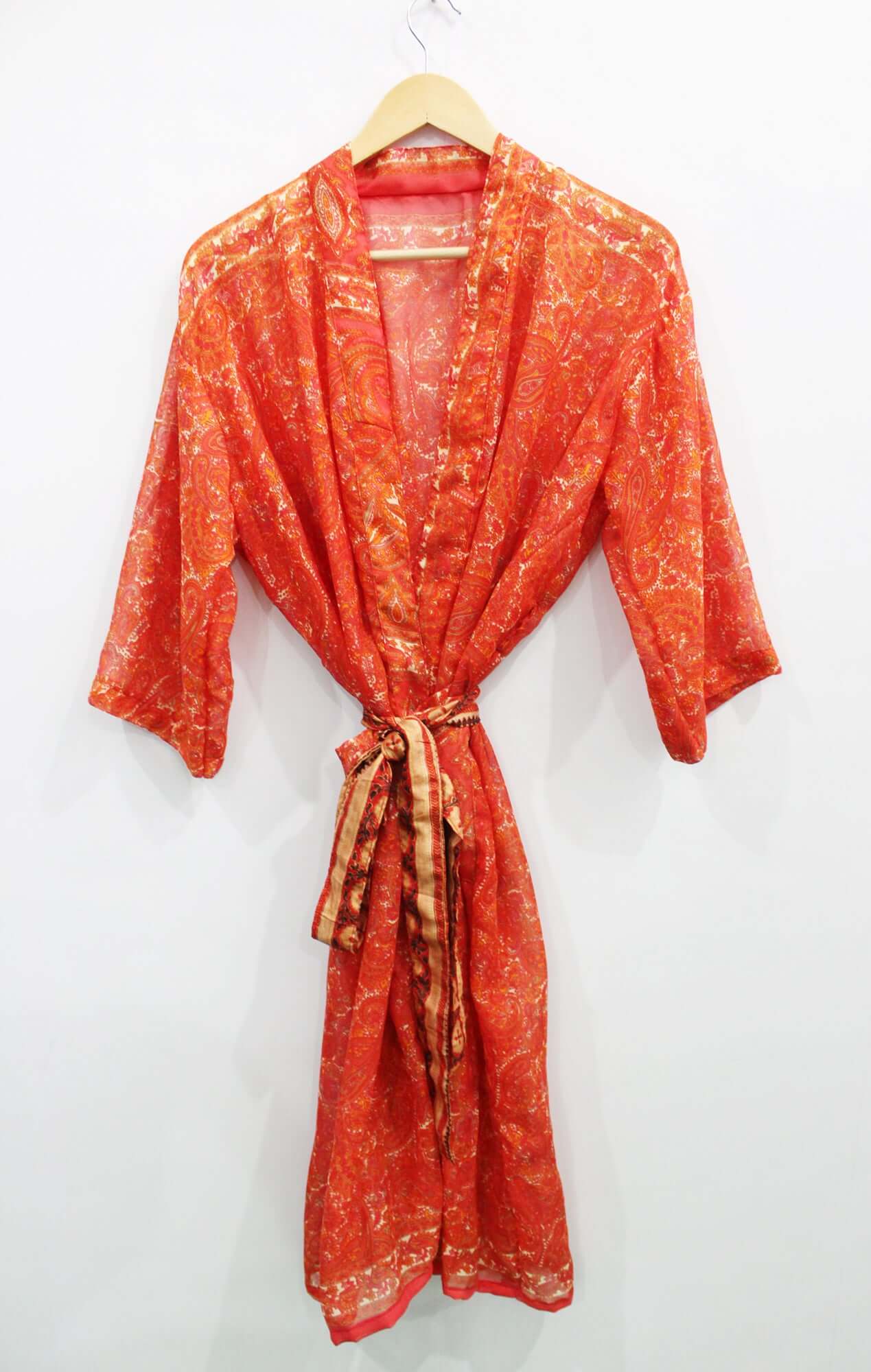 Floral dress Kaftan jacket beach cover-up dress