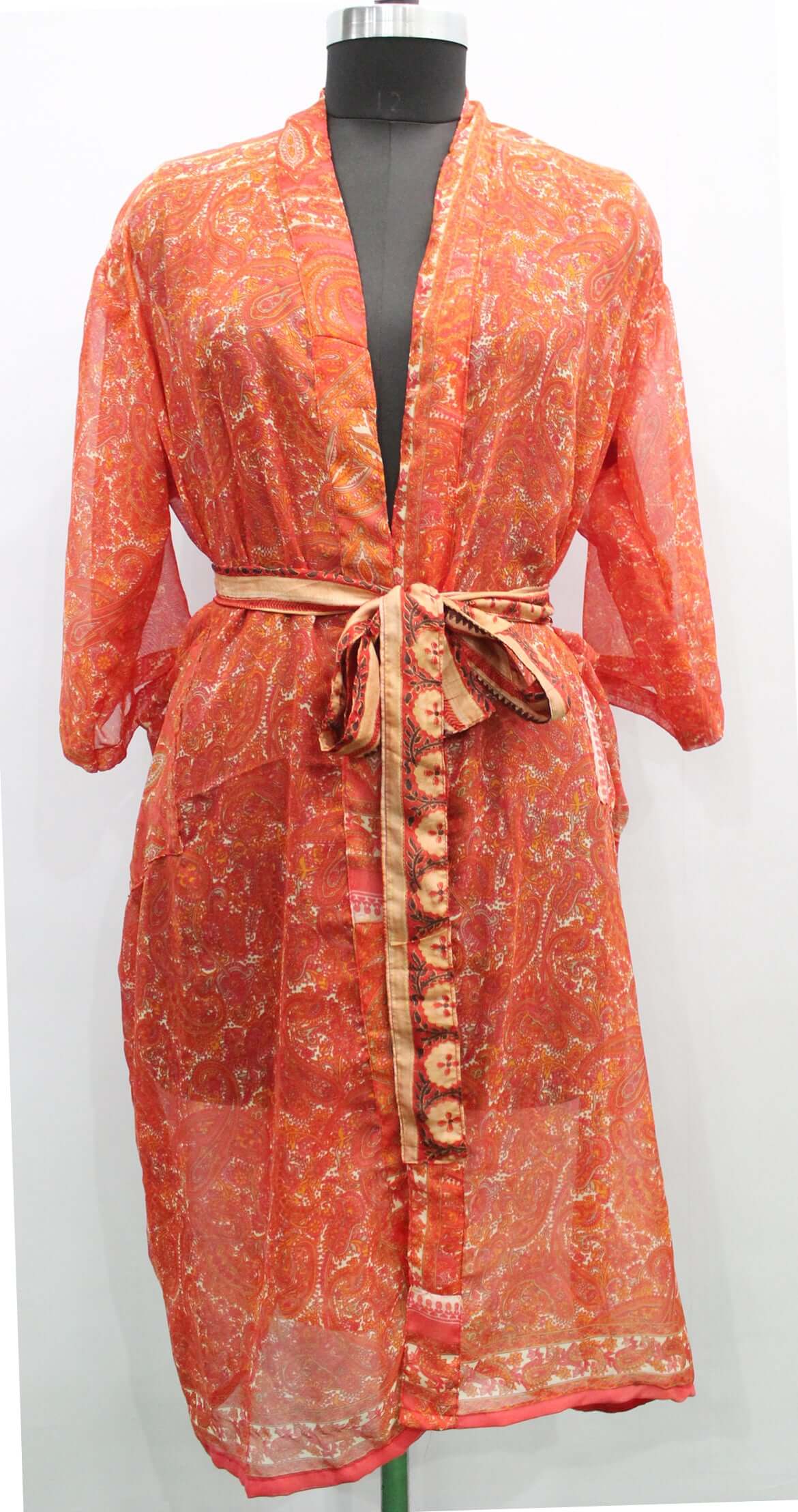 kaftan robes silk sari bikini cover-up dress beach wear wrap dress