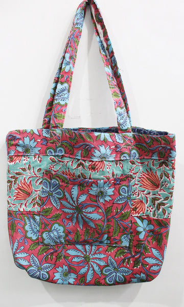 hand block print cotton bags boho fashion women 