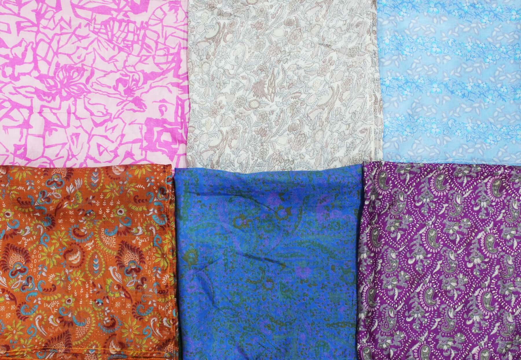 Square Scarf , Vintage Silk Sari Scarves , Indian Sari Scarf , Women Fashion 