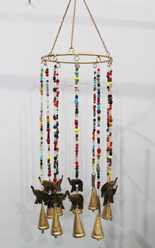 Elephant decor  Elephant wind chimes boho garden outdoor indoor patio yard decor 