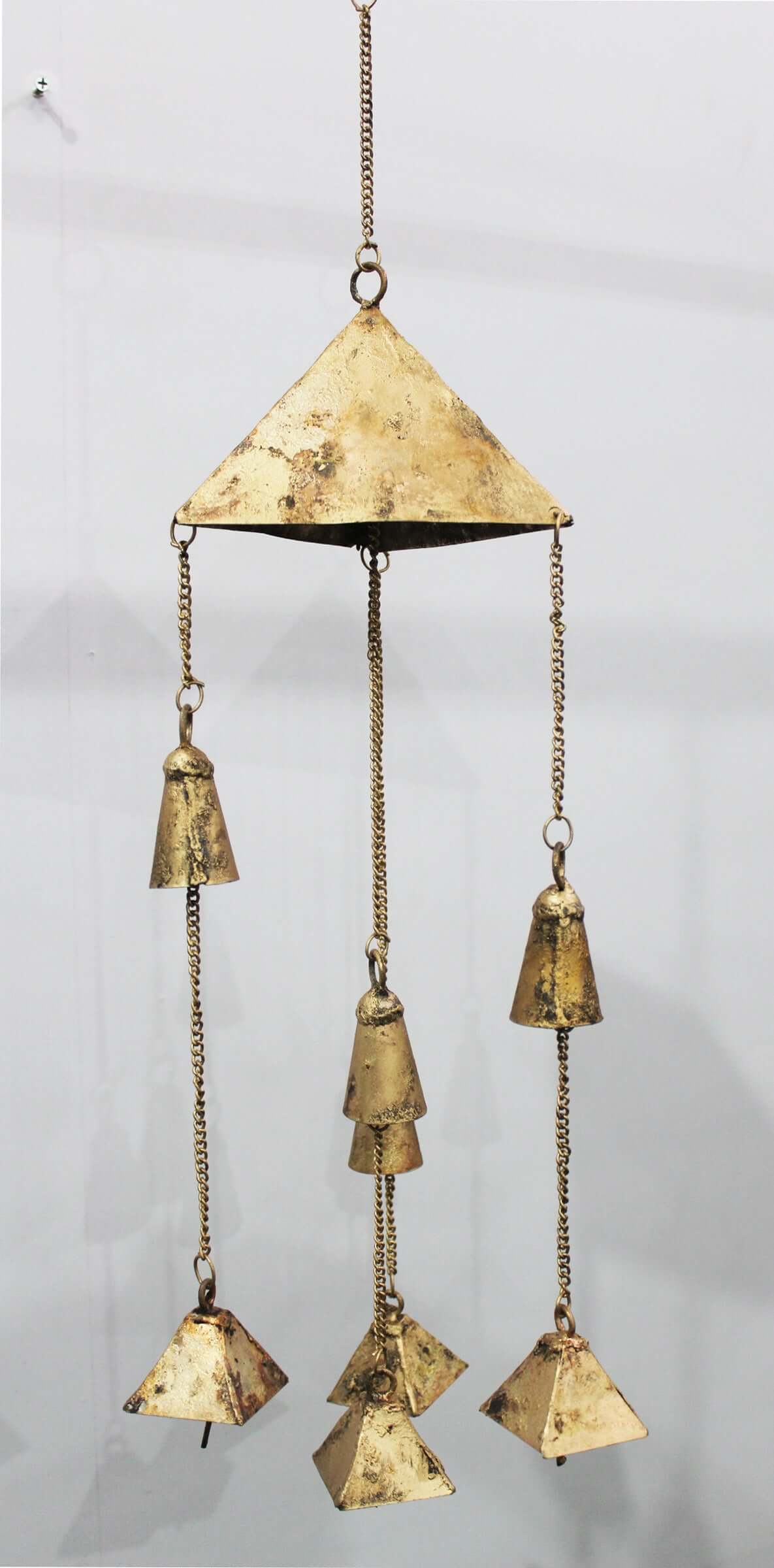 Vintage rustic brass bells indian vintage chimes 