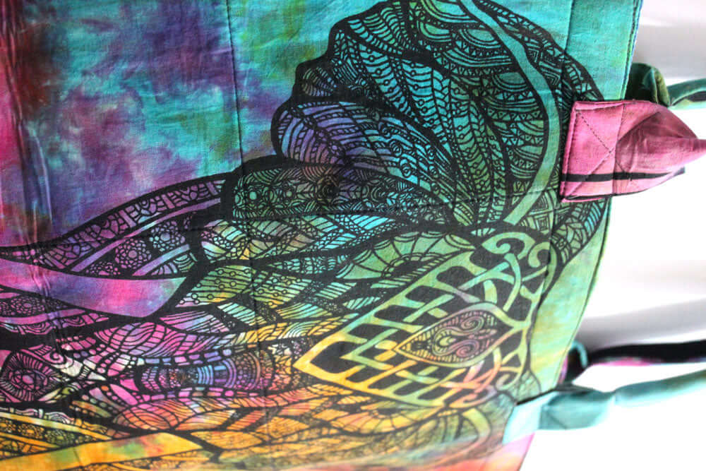 Multicolor Elephant Tote Bag - Handmade Cotton Design