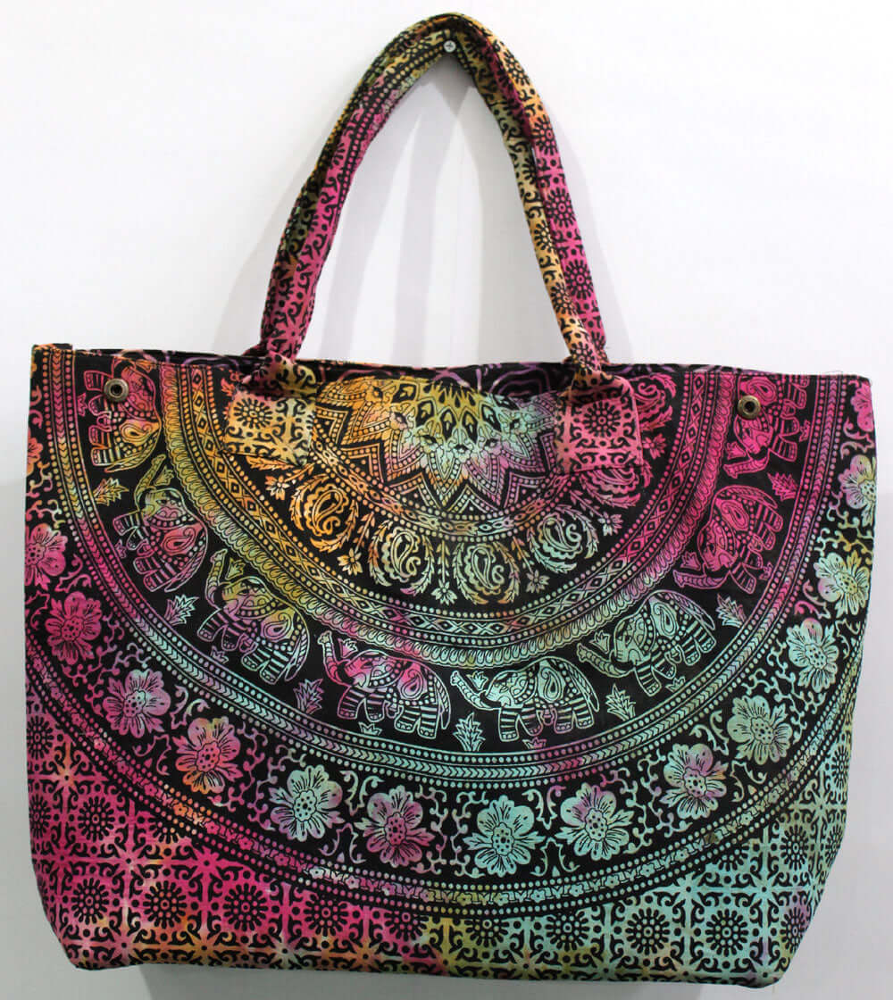 Handmade Multicolor Tote Bag - Stylish Cotton Shopper